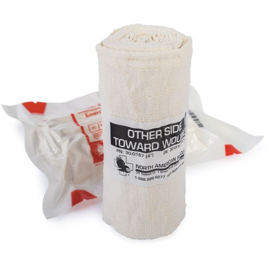 North American Rescue Responder Emergency Trauma Dressing - 6'' Rolled