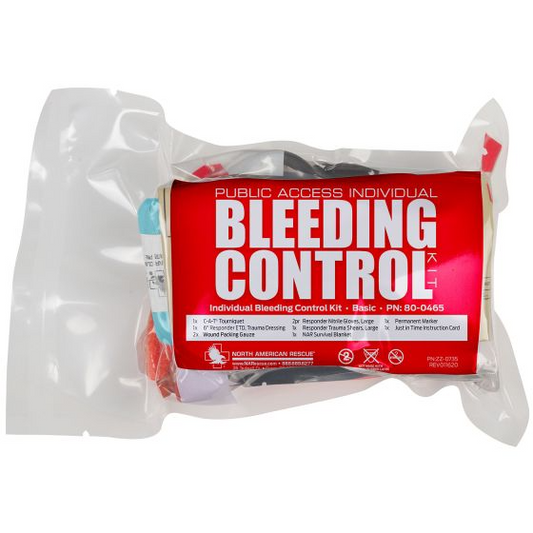 North American Rescue Individual Bleeding Control Kit - Basic - Vacuum Sealed