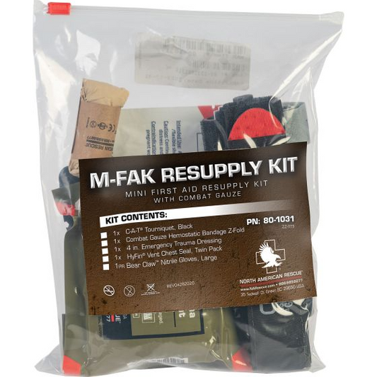North American Rescue M-fak Resupply Kit W/ Combat Gauze