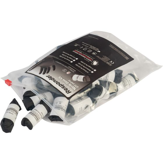 Responder Black Nitrile Gloves - Pack Of 25