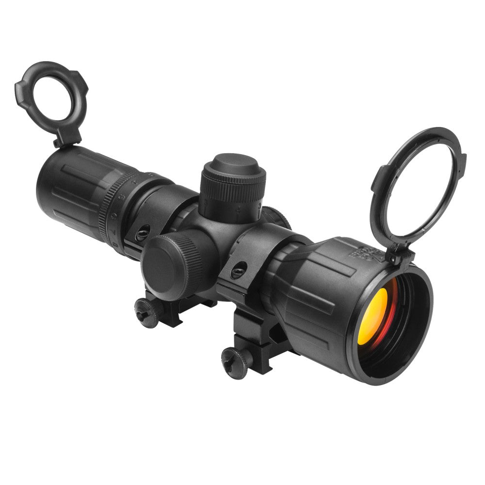 Compact Rubber Armored Scope - 3-9x42 - Red/green Illumination