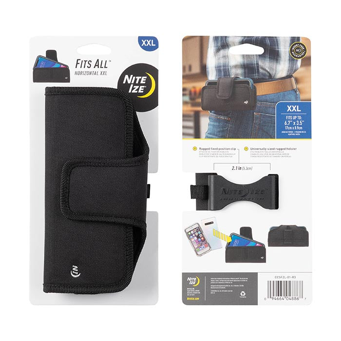 Fits All Horizontal Phone Case - Black