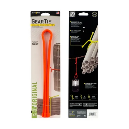 Nite-ize Gear Tie Reusable Rubber Twist Tie