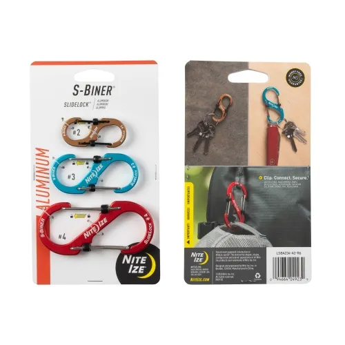 S-biner Aluminum Slidelock - 3 Pack