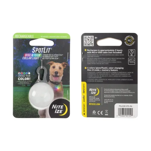 Spotlit Rechargeable Collar Light - Disc-o Tech