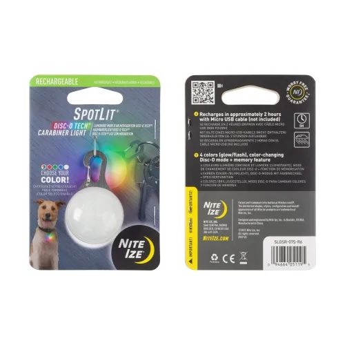 Spotlit Rechargeable Carabiner Light - Disc-o Tech