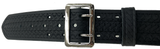 Perfect Fit 2.25'' 4 Row Stitching Sam Browne Leather Belt w/ Chrome Buckle
