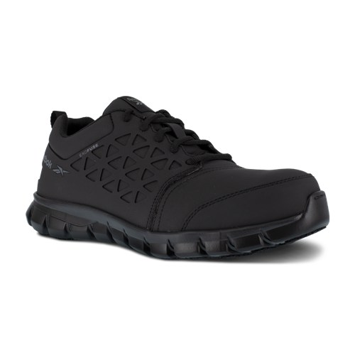 Reebok Sublite Cushion Work Athletic Work Shoe w/ Composite Toe - Black