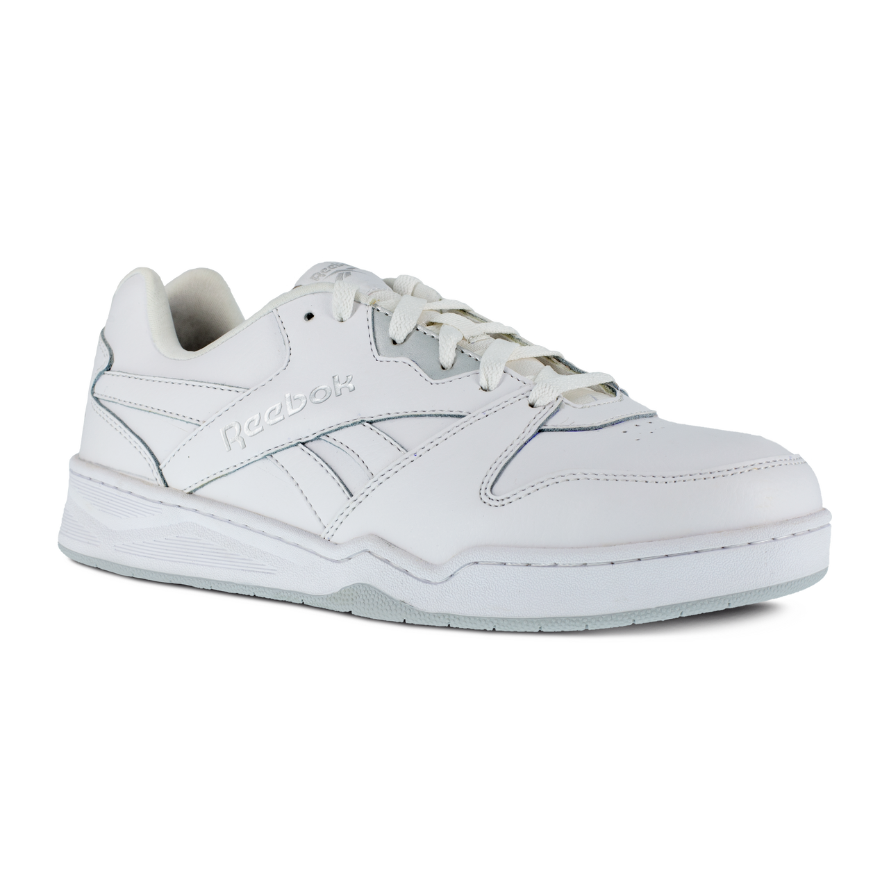 BB4500 Low Cut Work Sneaker w/ Composite Toe - White w/ Gray