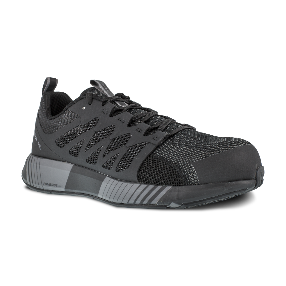 Fusion Flexweave Athletic Work Shoe w/ Composite Toe - Black/Gray