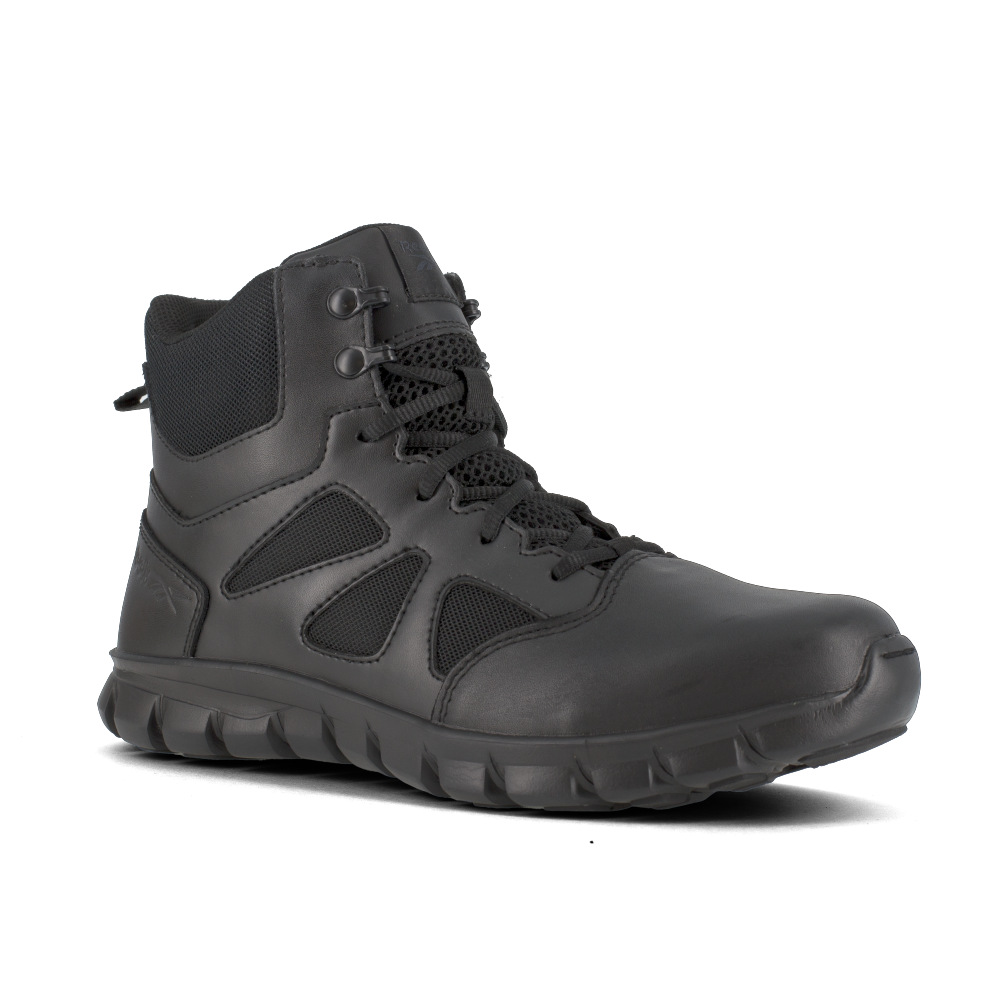 Reebok Sublite Cushion Tactical 6'' Boot w/ Soft Toe - Black