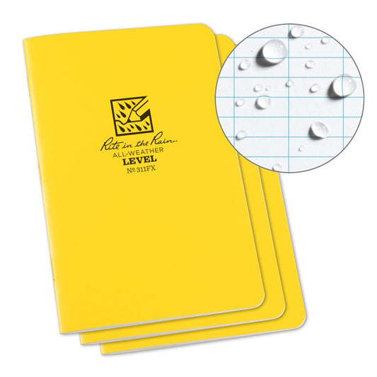 Rite In The Rain Field-flex Stapled Mini Notebook - 3 Pack