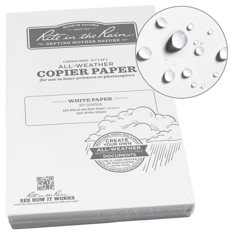 Printer Paper - 32# Ledger - 8.5 X 14 White