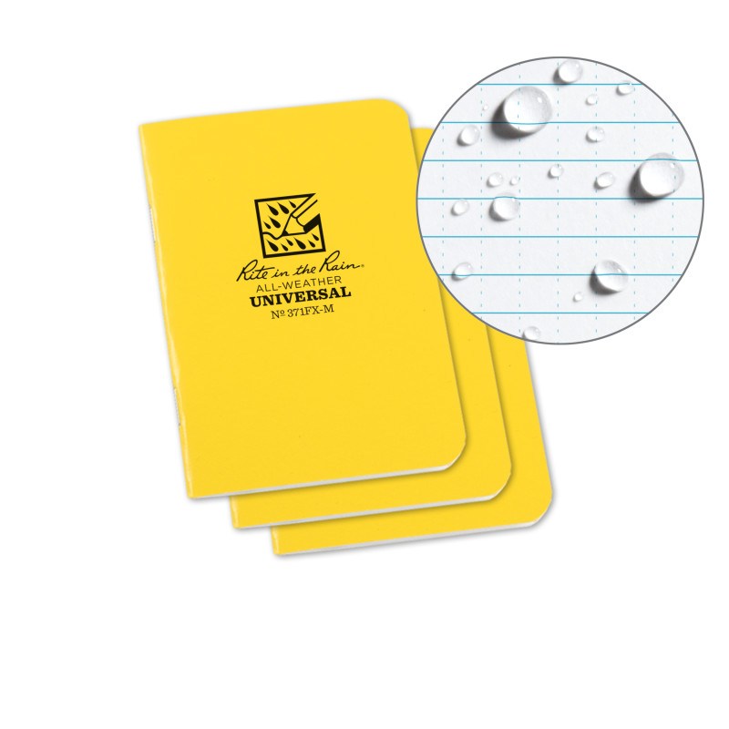 Rite In The Rain Field-Flex Soft Cover Memo Book - 3.25 x 4.625 - 3 Pack