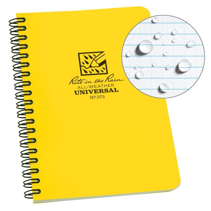 Rite In The Rain Polydura Side Spiral Universal Notebook - 4.625 X 7