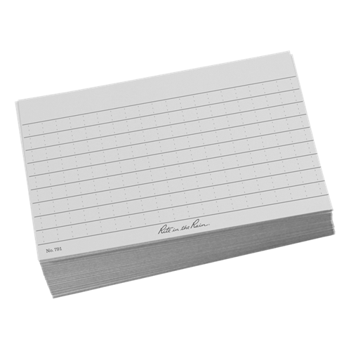 Rite In The Rain Index Cards - Gray (3'' X 5'')