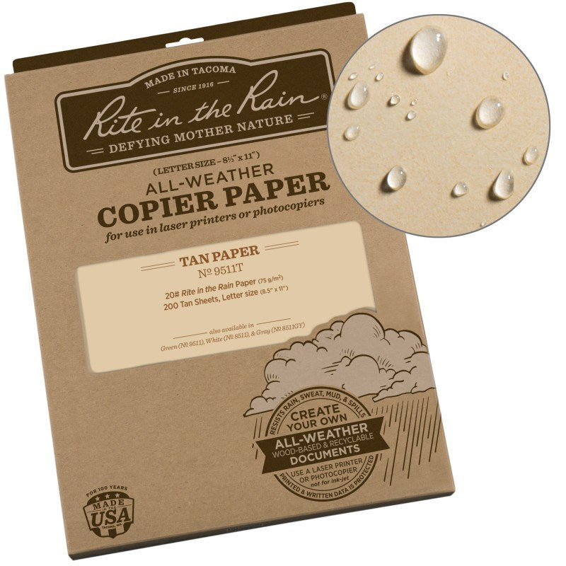 Printer Paper - 8.5 X 11 - 200 Tan Sheets