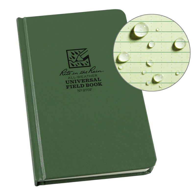 Rite In The Rain Fabrikoid Universal Bound Book - 4.75 x 7.5 - Tan