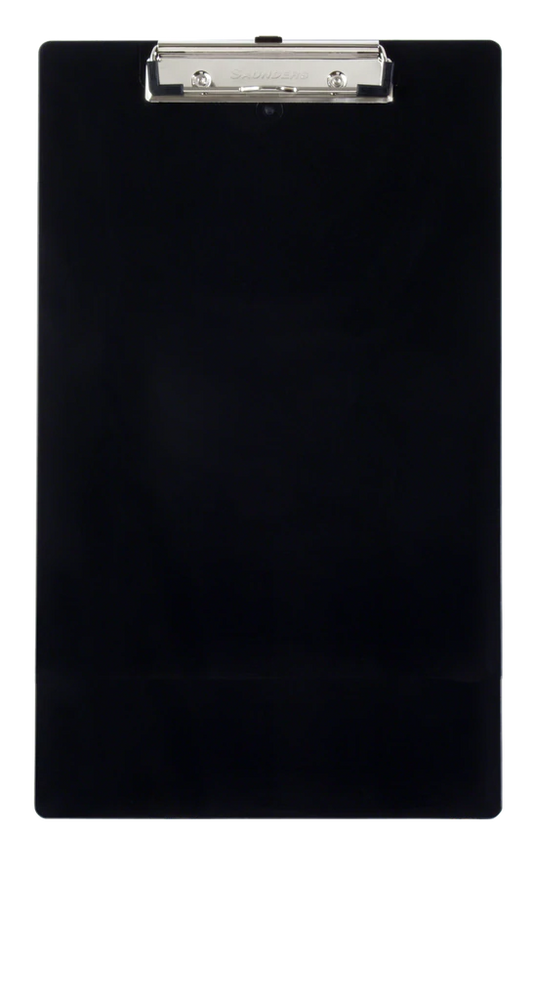 Recycled Plastic Clipboard - Legal - Black