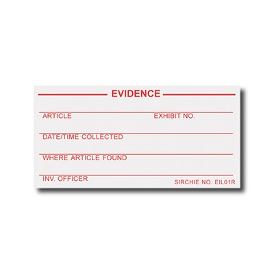 Sirchseal Evidence Identification Labels Roll Of 100