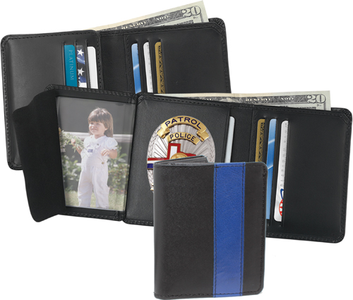 Blue Line Strong Hidden Badge Wallet