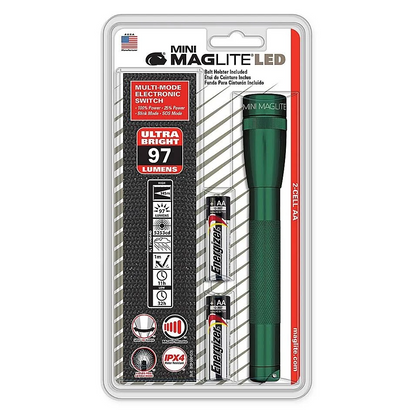 Maglite SP22 Mini Maglite 2 AA-Cell LED Flashlight w/ Holster