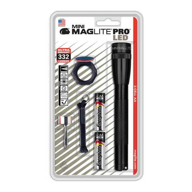 Maglite Mini Maglite Pro 2 AA-Cell LED Flashlight Combo Pack