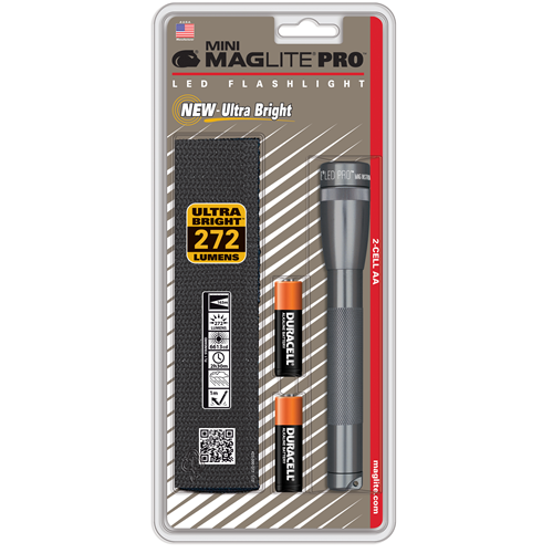 Maglite SP2P Mini Maglite Pro 2 AA-Cell LED Flashlight w/ Holster