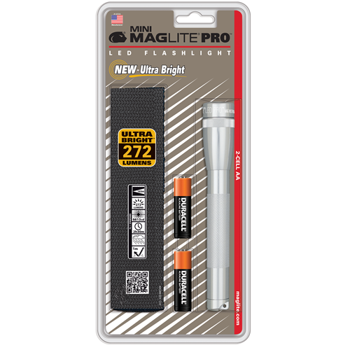 Maglite SP2P Mini Maglite Pro 2 AA-Cell LED Flashlight w/ Holster