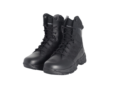 Smith & Wesson Scout 8" Hot Weather Side-Zip Polishable Toe Mens Black Smith & Wesson