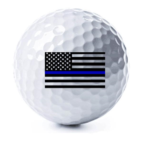 Thin Blue Line 3 Pack - Thin Blue Line American Flag Golf Balls