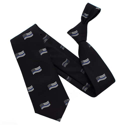 Thin Silver Line Tie