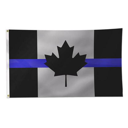 Thin Blue Line Texas Thin Blue Line American Flag, Embroidered & Sewn, SolarMax, 3 x 5 Ft.