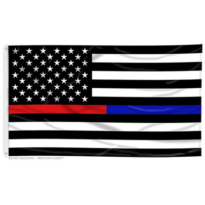 Thin Blue Line Texas Thin Blue Line American Flag, Embroidered & Sewn, SolarMax, 3 x 5 Ft.