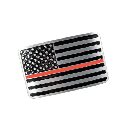 Belt Buckle - Thin Red Line Flag