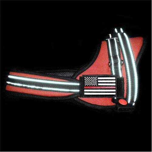 Dog Harness Thin Red Line