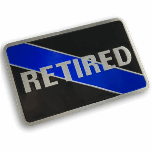 Reverse Thin Blue Line Car Emblem