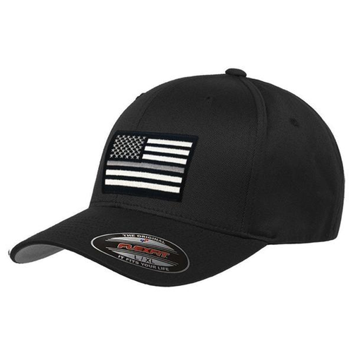 Flexfit Hat - Thin Silver Line Flag