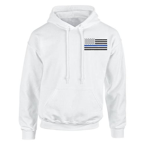 Thin Blue Line Hoodie - Thin Blue Line American Flag