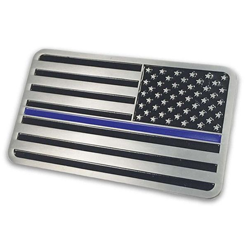 Reverse Thin Blue Line Car Emblem