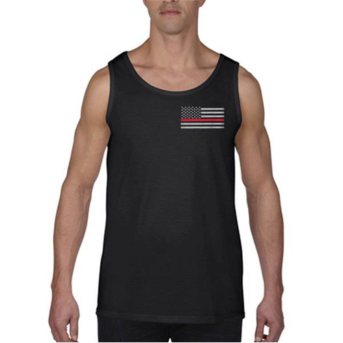 Thin Blue Line Tank - Thin Red Line American Flag
