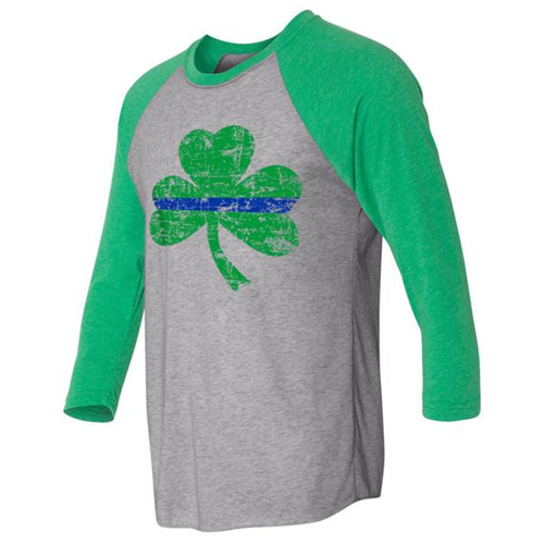 Raglan - Shamrock, Thin Blue Line