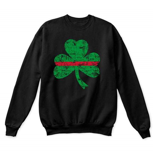Thin Red Line Crewneck, Shamrock