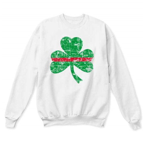 Thin Red Line Crewneck, Shamrock