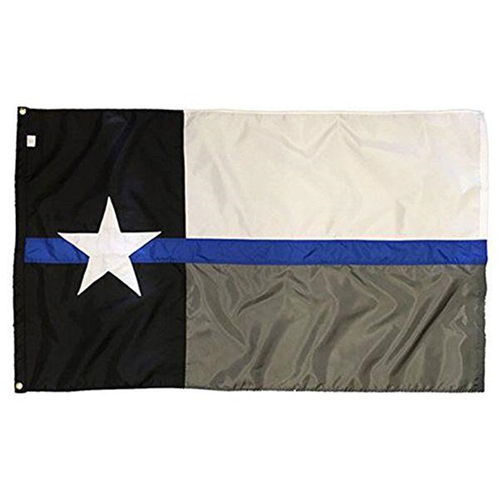 Texas Thin Blue Line American Flag, Embroidered & Sewn, Solarmax, 3 X 5 Ft.