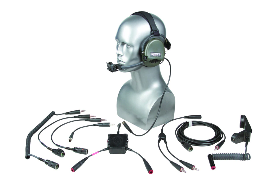Liberator Iii Itjcs - Tacp/jtac Secure Dual-comm Tactical Headset W/ Integrated Digital Hearing Protection