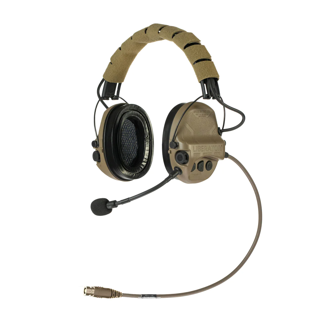 Liberator V Advanced Dual Comm Headset Only W/ Hearing Protection