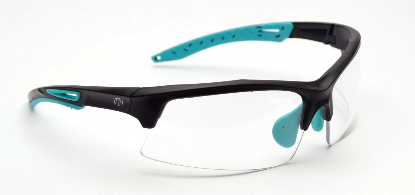 Teal Shooting Glasses – Clear Lens
