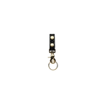 Boston Leather Belt Keeper with Deluxe Swivel Key Snap