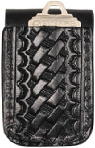 Boston Leather Double Wide Belt Keeper With Key Slot